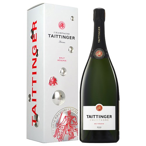 Magnum of Taittinger Brut Reserve Champagne 150cl Gift Boxed - Next Day Delivery